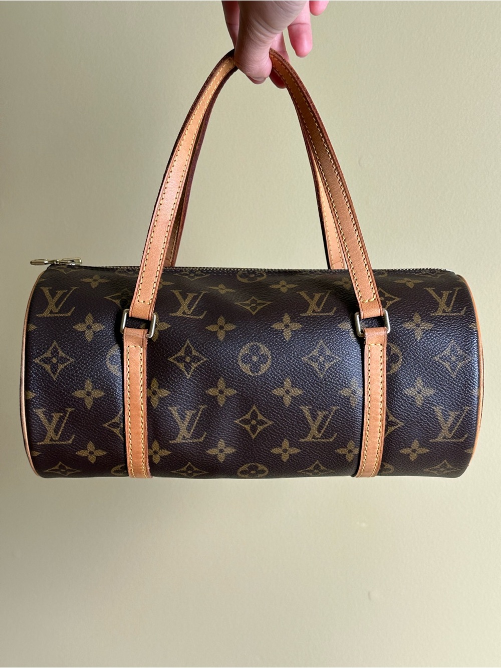 Louis Vuitton Papillon 26 Monogram Vachetta Leather